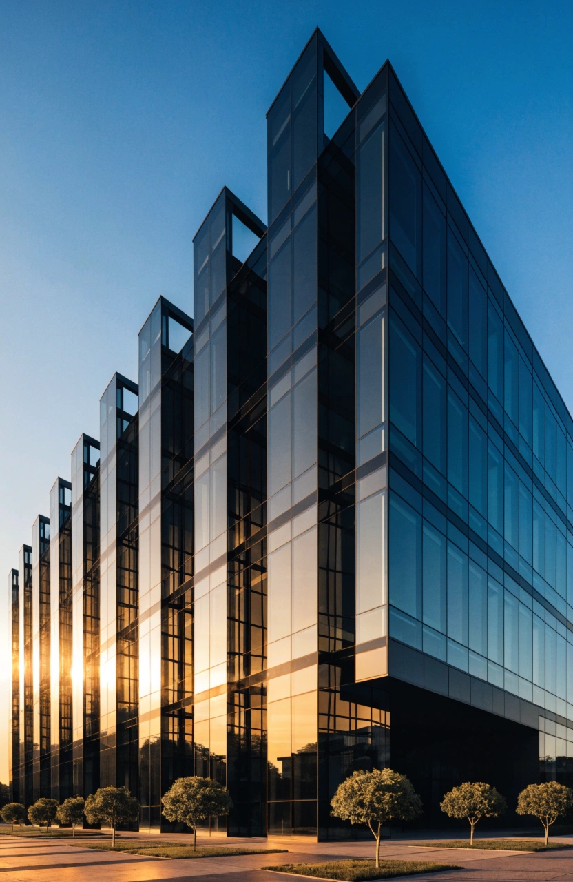 Modern commercial office exterior